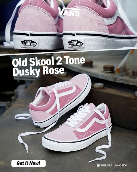 Old Skool 2 Tone Dusky Rose