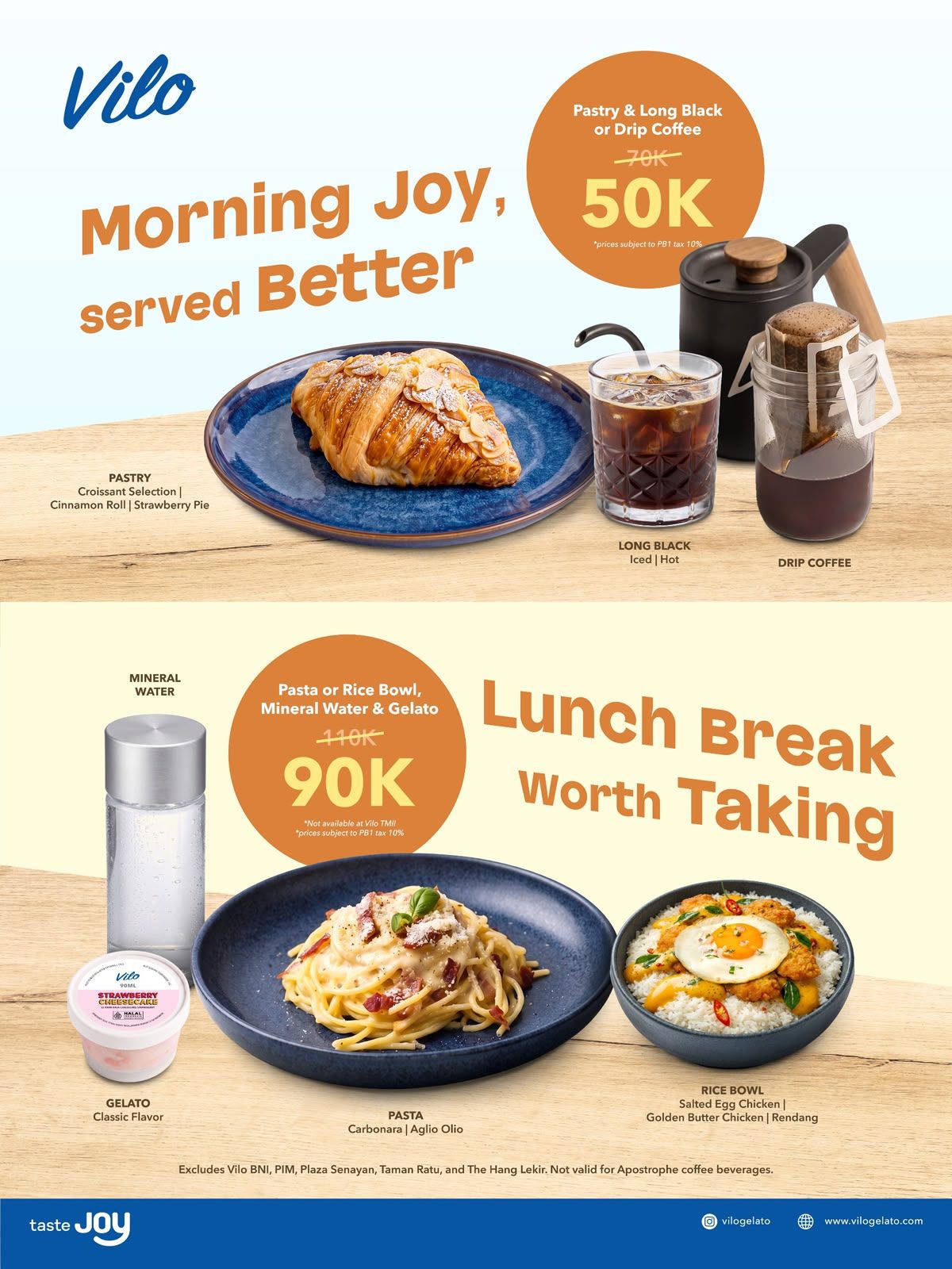 Morning & Lunch Package